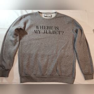 Zara Pulse Grey Sweatshirt Where is my Juliette Size Large Womens